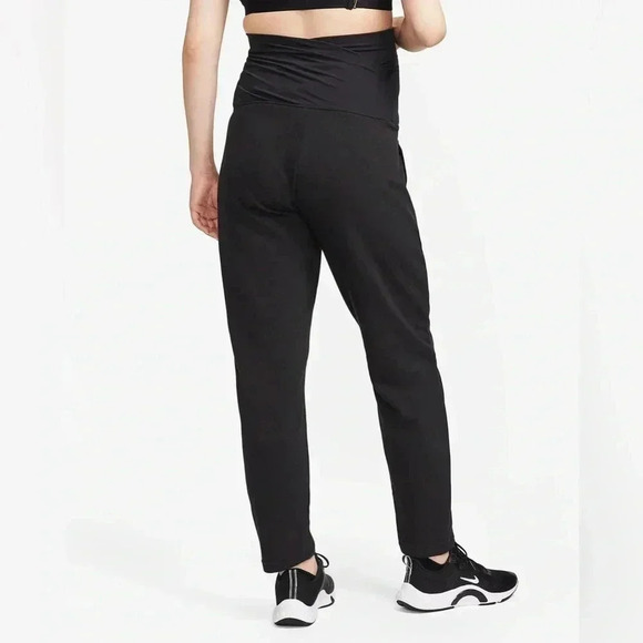 Nike | Black Women’s French Terry Maternity Sweatpants Joggers - Picture 2 of 2
